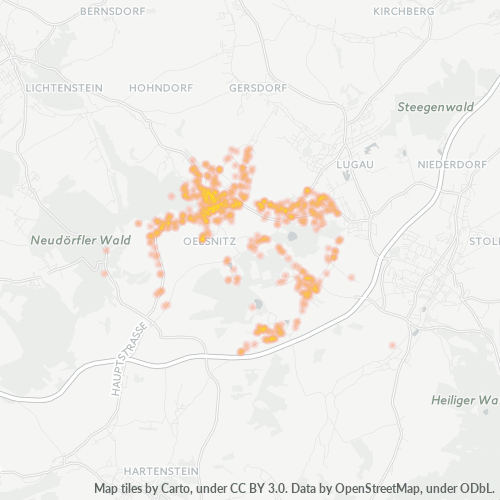 Heatmap für plz 09376