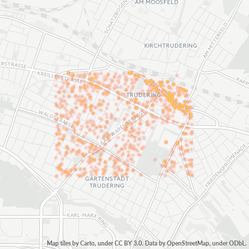 Heatmap für plz 81825