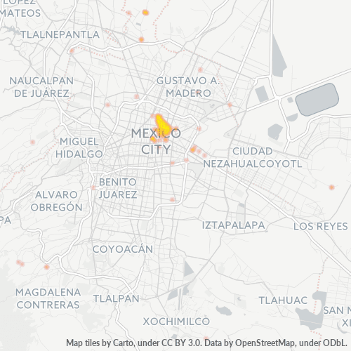 15270 Mapa de calor de densidad empresarial