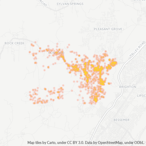 35023 Business Density Heatmap