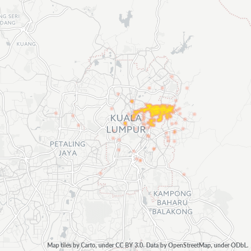 55000 Business Density Heatmap