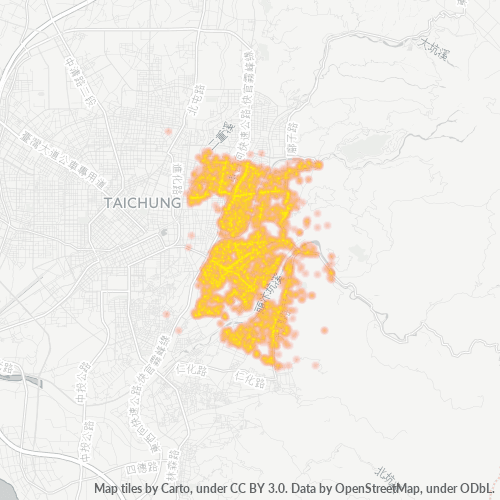 411 商業密度熱圖