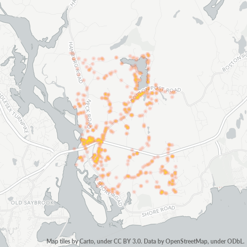 06371 Business Density Heatmap
