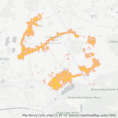 Heatmap für plz 30916