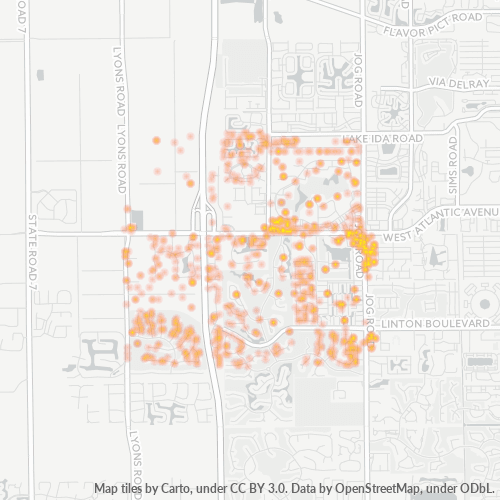 33446 Business Density Heatmap