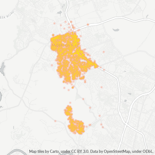 78750 Business Density Heatmap