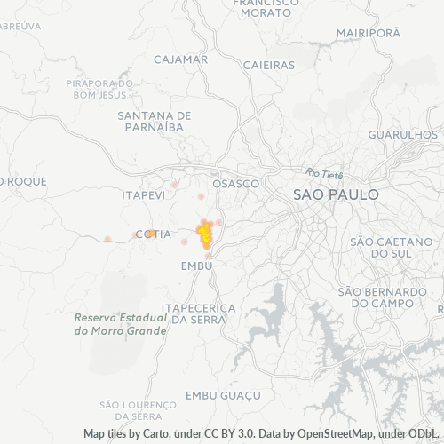 06711-000 Heatmap de Densidade da Empresa