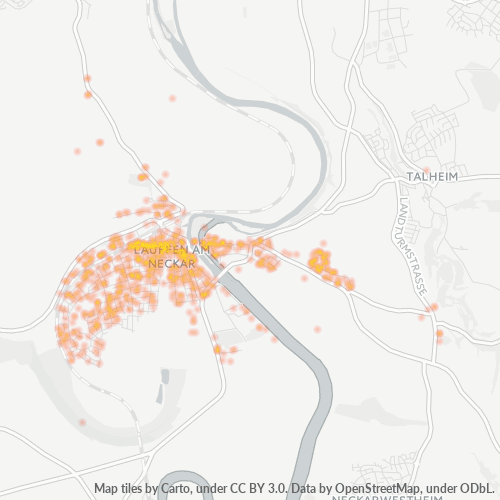 Heatmap für plz 74348