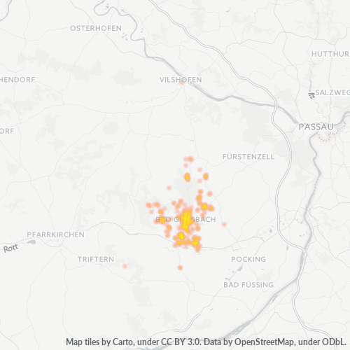 Heatmap für plz 94086