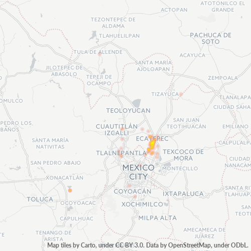 55080 Mapa de calor de densidad empresarial