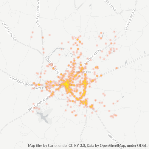 29706 Business Density Heatmap