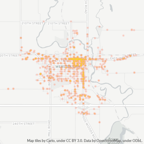 50595 Business Density Heatmap