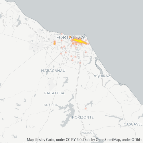 60150-000 Mapa de calor de densidad empresarial