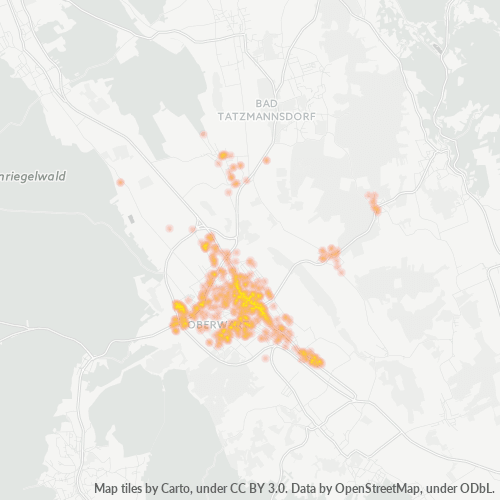 Heatmap für postleitzahl 7400