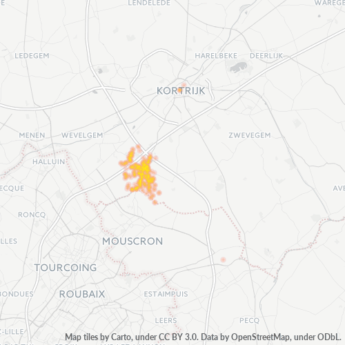 Heatmap voor postcode 8511