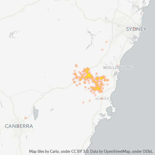 2577 Business Density Heatmap
