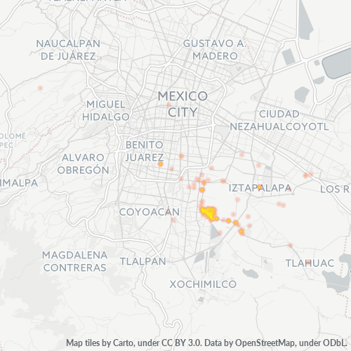 09870 Mapa de calor de densidad empresarial