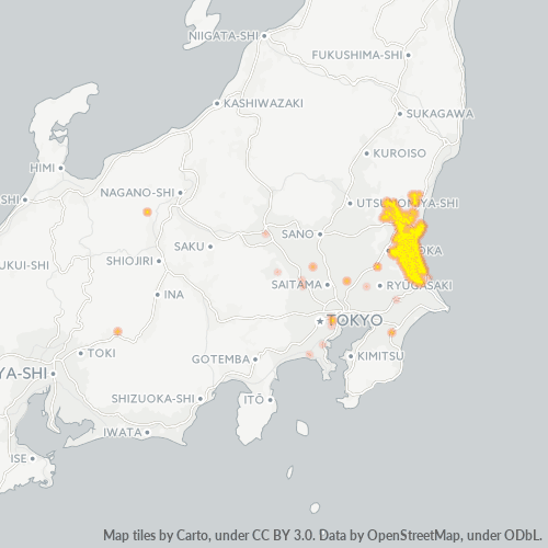 311 事業密度ヒートマップ
