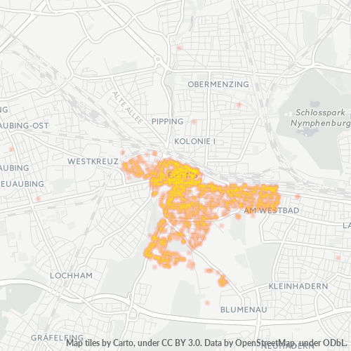Heatmap für plz 81241