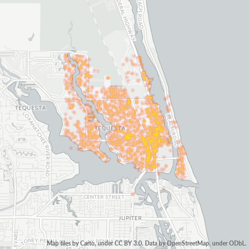 33469 Business Density Heatmap