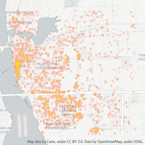 54016 Business Density Heatmap