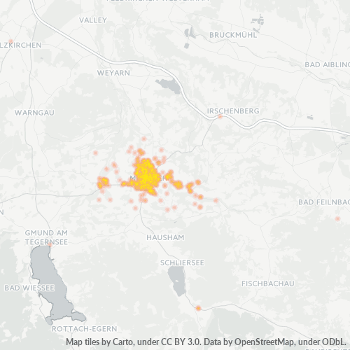 Heatmap für plz 83714