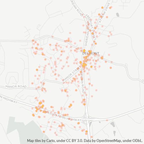15626 Business Density Heatmap
