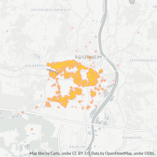 83026 Standortdichte-Heatmap