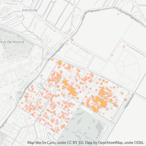 Heatmap voor postcode 1446