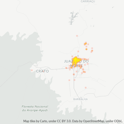 63010-000 Heatmap de Densidade da Empresa