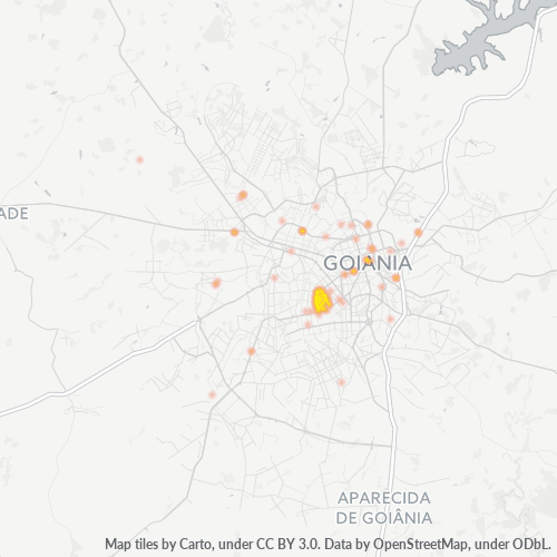 74270-000 Mapa de calor de densidad empresarial