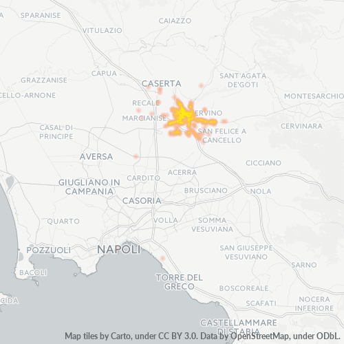 81024 Mappa di concentrazione per la densità di aziende