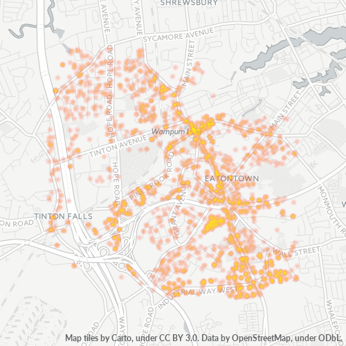 07724 Business Density Heatmap