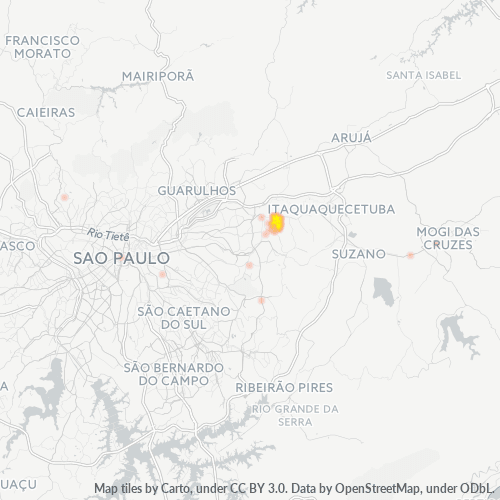 08030-000 Heatmap de Densidade da Empresa