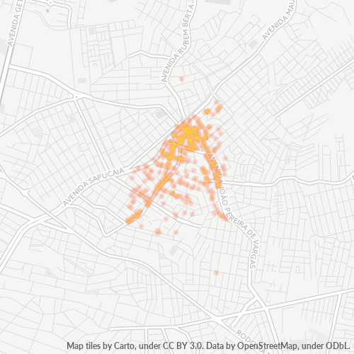 93220-000 Mapa de calor de densidad empresarial