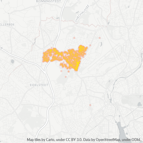 Heatmap für plz 22459