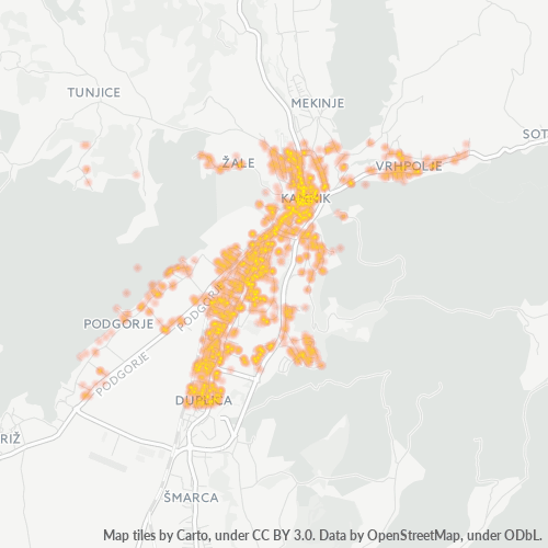 1241 Zemljevid gostote poslovanja