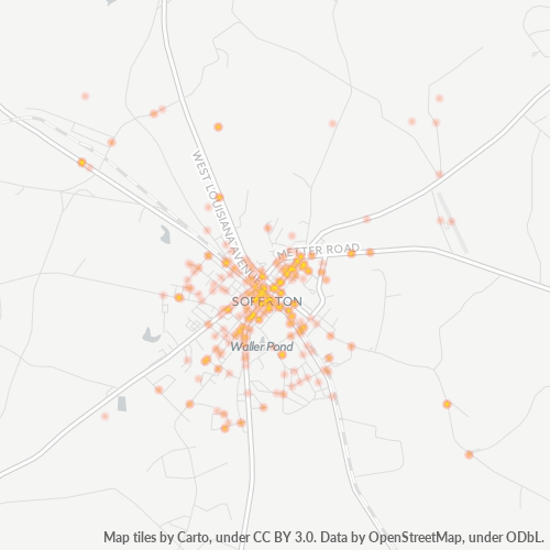 30457 Business Density Heatmap