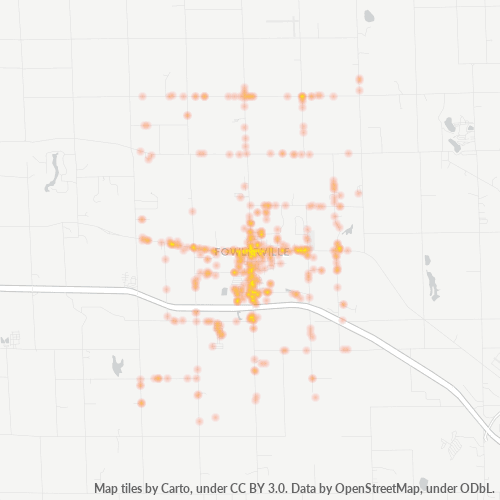 48836 Business Density Heatmap
