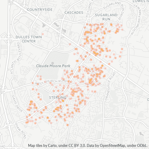 20163 Business Density Heatmap