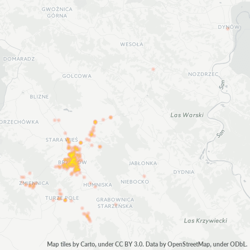 36-200 Mapa intensywności działalności gospodarczej