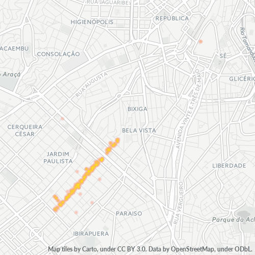 01404-000 Mapa de calor de densidad empresarial