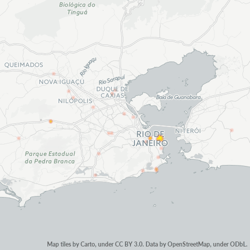 20070-000 Mapa de calor de densidad empresarial