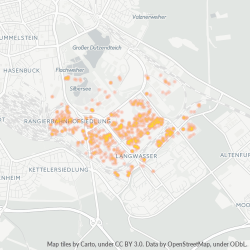 Heatmap für plz 90471