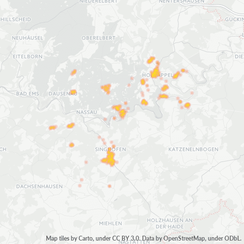 Heatmap für plz 56379