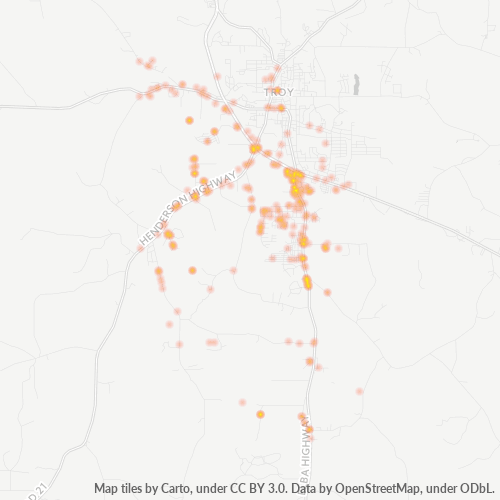 36079 Business Density Heatmap