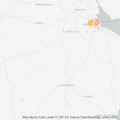 1744 Mapa de calor de densidad empresarial