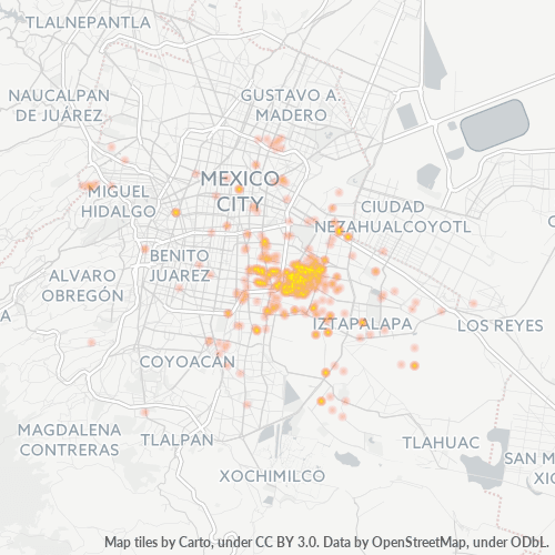 09040 Mapa de calor de densidad empresarial