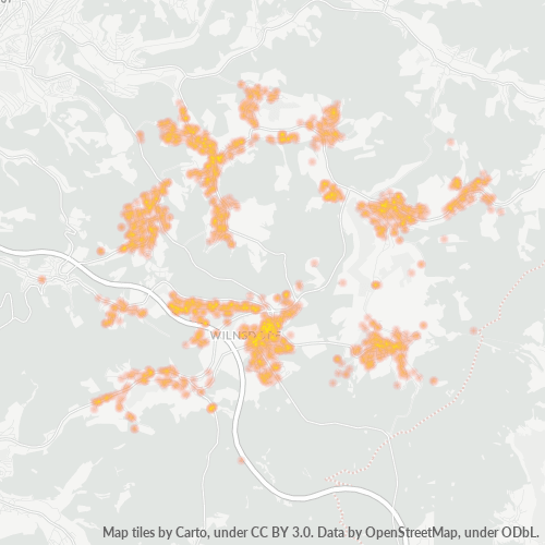 Heatmap für plz 57234