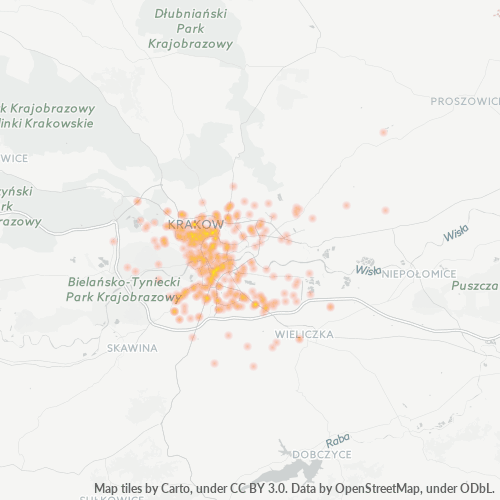 30-001 Mapa intensywności działalności gospodarczej